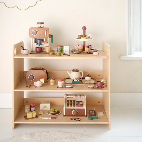 Petite Amélie Broodrooster hout - 14 delig - Noyer - vtwonen shop