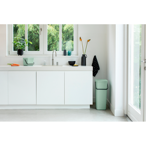 Brabantia Afvalemmer Sort & Go - 6L - jade green - vtwonen shop