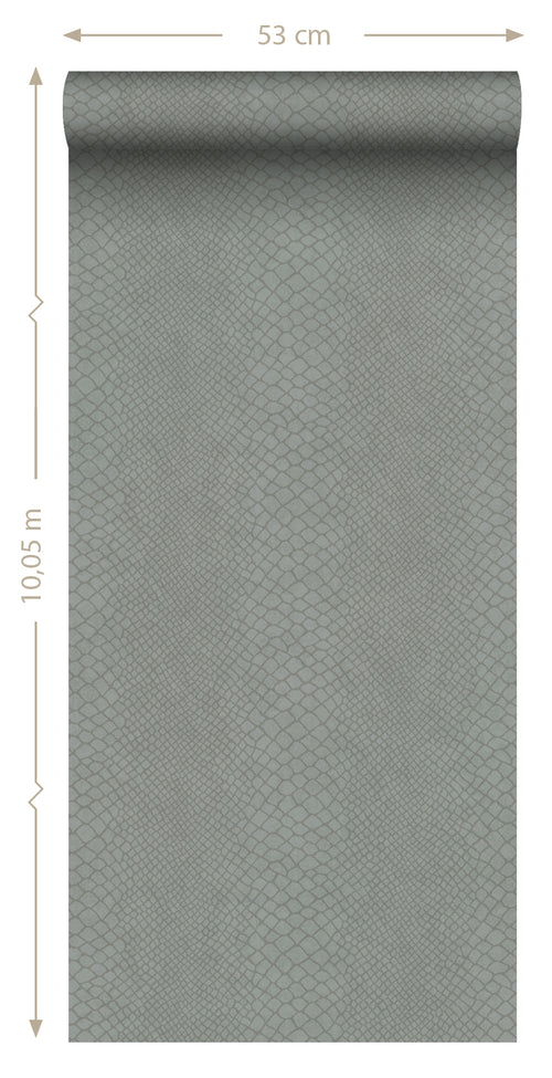 Origin Wallcoverings behang slangenprint taupe - 0,53 x 10,05 m - 347769 - vtwonen shop