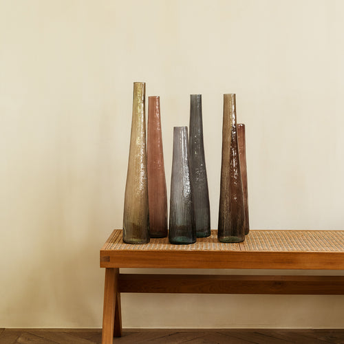 S|P Collection - Vaas 9xH59cm bruin Twig - vtwonen shop