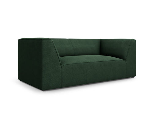 Micadoni - Bank "Ruby" 2 zitplaatsen, structurele stof, groente - 93x174x69cm