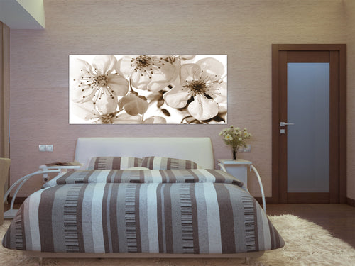 Sanders & Sanders poster bloemen beige - 202 x 90 cm - 600915 - vtwonen shop