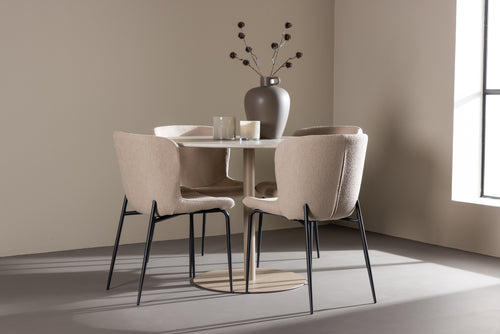 Rebellenclub  Lora Eetkamertafel - ø110 cm - Beige