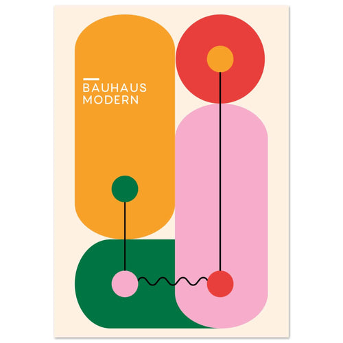 Artfulprints  Bauhaus - Modern art   poster A4 21x29.7 cm - vtwonen shop
