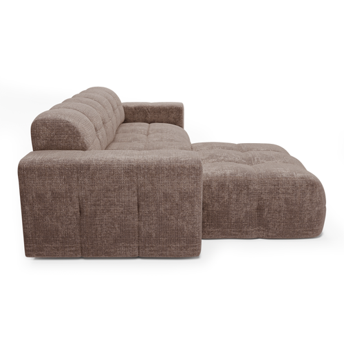 Sia Home - Linkerhoekbank MAEL - gewaafd fluweel mol 230cm
