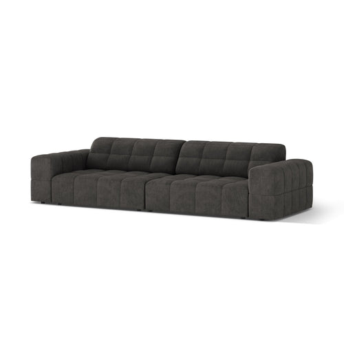 Cosmopolitan Design - Bank Chicago 4-zits, chenille donkergrijs - 102x252x78cm
