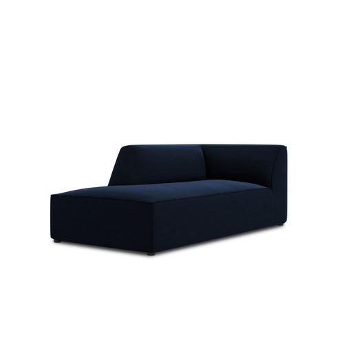 Cosmopolitan Design - Ligstoel links Siena flueel koningsblauw - 181x93x69cm