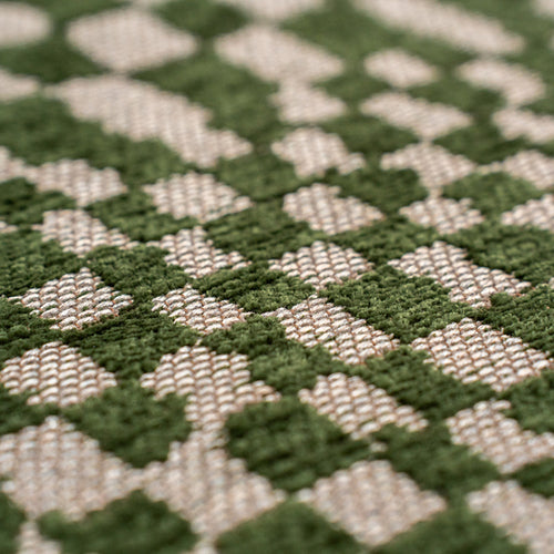 Louis De Poortere binnen & buiten machinewasbaar vloerkleed Structures Berber van 70% gerecycled PET - groen - 235x340cm