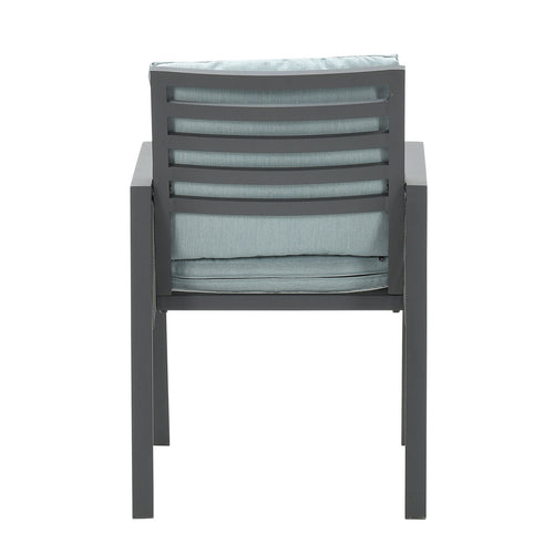 Garden Impressions Andrea dining fauteuil - carbon black - rope donker grijs - mint grey - vtwonen shop