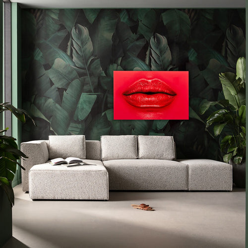 Kare Design Wandfoto rood lippen 120x80cm - vtwonen shop