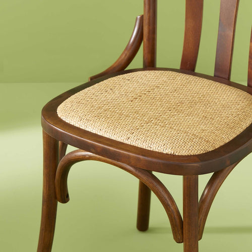 Signature - ESTAMINET Set van 6 Eetkamerstoelen - Bruin - 81x48x52 cm