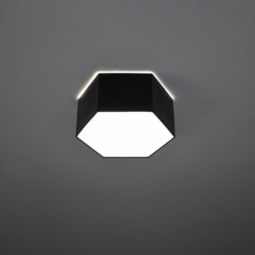 Sollux Lighting Plafondlamp SUNDE 13 zwart - 30,5x26,5x13,5cm