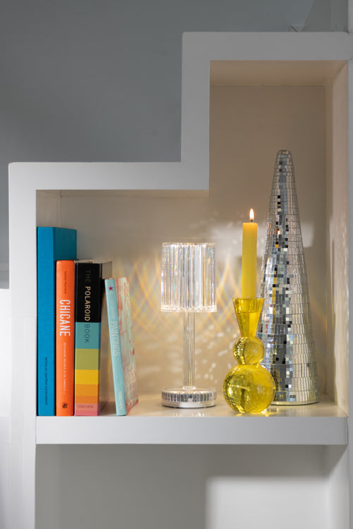 J-Line kaarshouder - glas - mix - 3 stuks - vtwonen shop