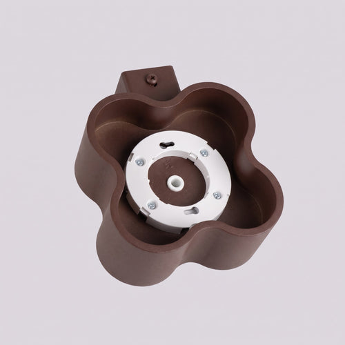 Sollux Lighting Wandlamp OVIO bruin Gx53 - 12x14,5x6cm