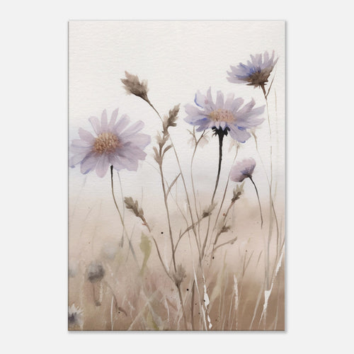 Artfulprints Canvas Flower aquarel 1 canvas - 50x70 cm - beige