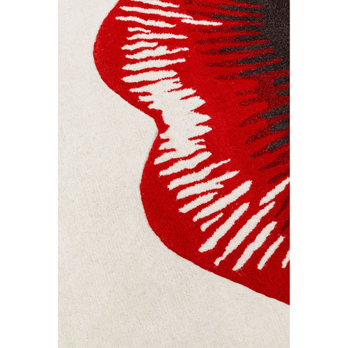 Kare Design Vloerkleed rood lippen 240x170cm