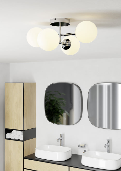 EGLO plafondlamp Castrovido - badkamer - chroom