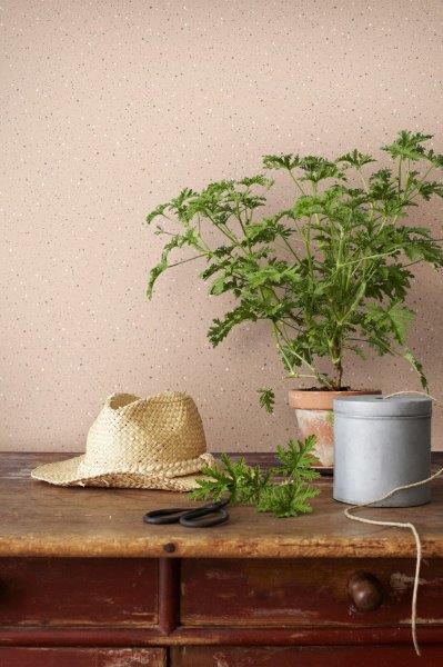 Borastapeter behang terrazzo terracotta roze - 53 cm x 10.05 m - 660050 - vtwonen shop