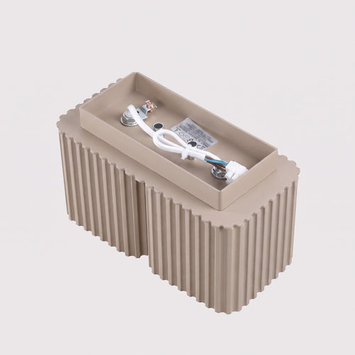 Sollux Lighting Plafondlamp RIFF 2 taupe GU10 - 20,5x10x12cm