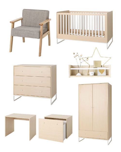 Petite Amélie Houten speelgoedkist kinderkamer naturel - MDF - naturel
