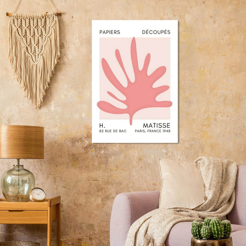 Artfulprints Poster Matisse – Coral drift taupe   - A4 21x29.7 cm - Taupe
