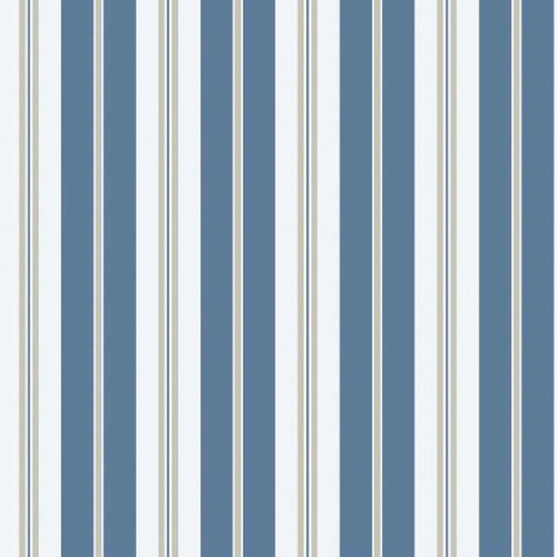 Borastapeter behang strepen blauw - 53 cm x 10.05 m - 660526 - vtwonen shop
