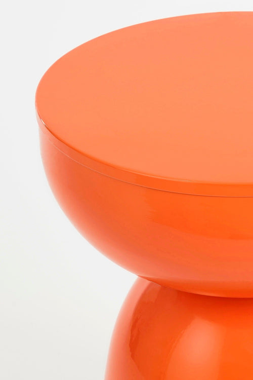 Mica Decorations Elliot Bijzettafel - H45 x Ø32 cm - IJzer - Oranje - vtwonen shop