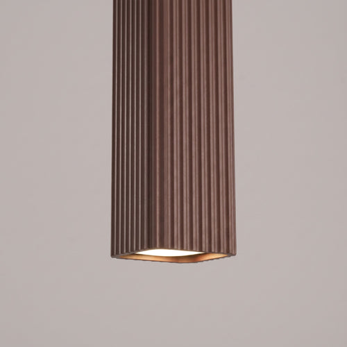Sollux Lighting Hanglamp RAYO 1 bruin - 8x8x118cm