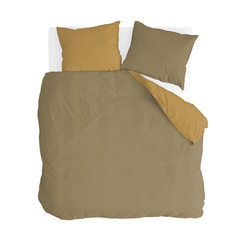 Byrklund - Dekbedovertrek Side Way - 200x220 cm - Geel / Mosterd