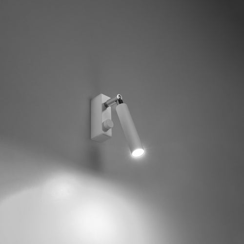 Sollux Lighting Wandlamp EYETECH 1 wit - 3x10x20cm