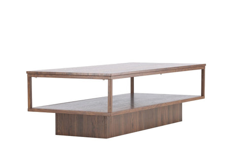 BRAM  salontafel Valsund - walnoot - 130 x 60 cm
