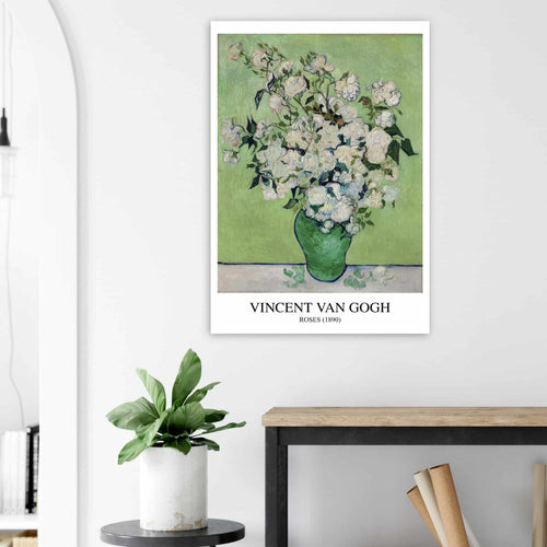 Artfulprints  Vincent van Gogh - Roses   poster A4 21x29.7 cm