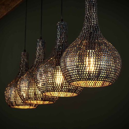 Duverger® hanglamp Beehive - handgemaakt - 4 kegelvormige kappen - vtwonen shop