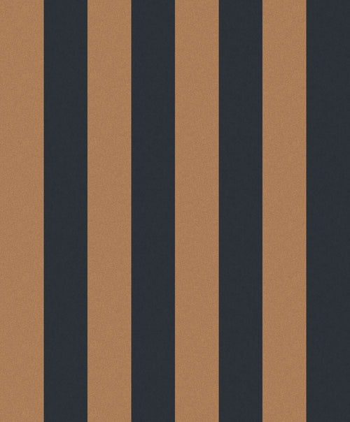 Masureel behang strepen bruin - 53 cm x 10.05 m - 632138 - vtwonen shop