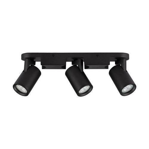 Nova Luce ESTO Plafondspot met balk, zandkleurig zwart, GU10, 3x10W