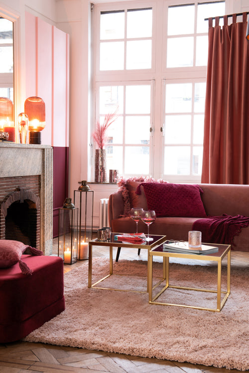 J-Line lantaarn Hoog Antiek - glas/ijzer - brons - small - vtwonen shop