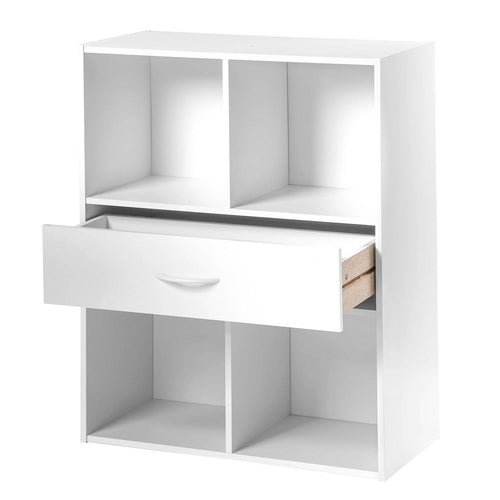 CALICOSY - Opbergplank met 4 compartimenten - 29,5x62x80 cm