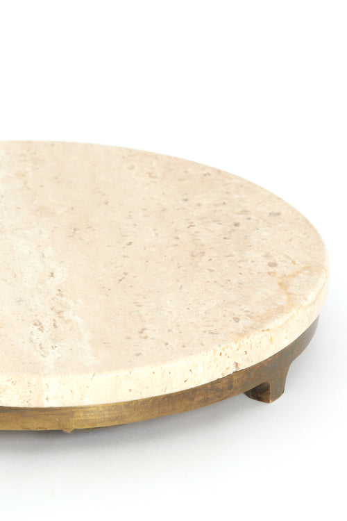 Light & Living bijzettafel LEDA - Ø26x76 cm - bruin - vtwonen shop