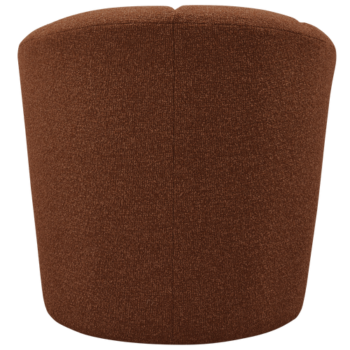 WOOOD draaifauteuil Mojo - Bouclé - Roest Bruin Melange - 75x68x77 cm - vtwonen shop