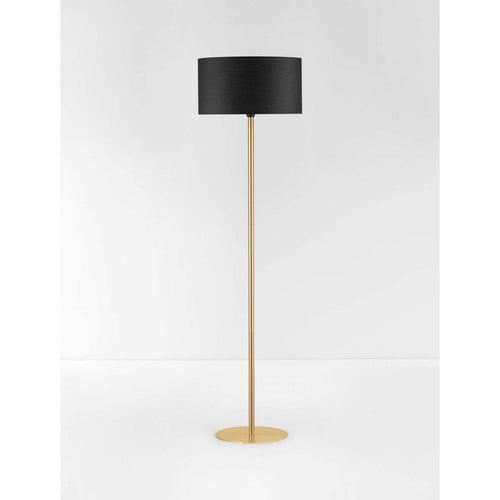 Nova Luce SIBNIA Vloerlamp met kap, messing goud, zwart E27 1x12W