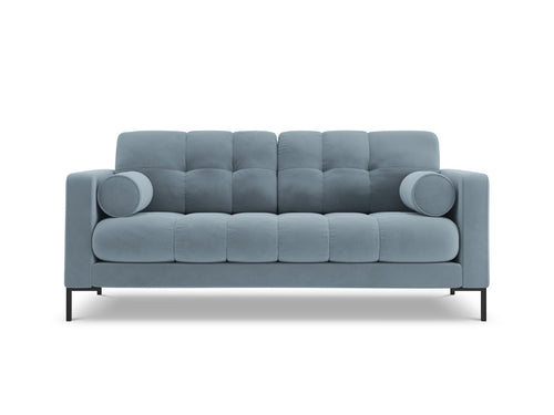Cosmopolitan Design Bank Bali 2-zits, flueel, lichtblauw - 96x152x75cm