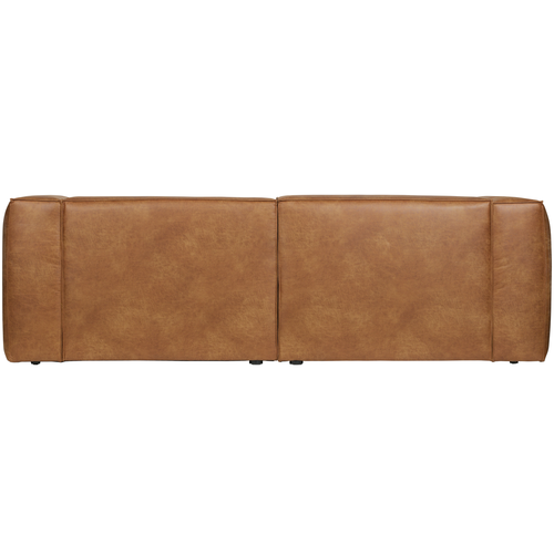 WOOOD 3,5-zits bank Bean - Ecoleer  - Cognac - 73x242x96 - vtwonen shop