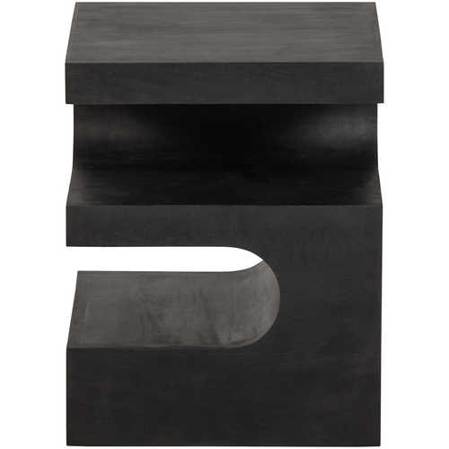 WOOOD bijzettafel Toma - Mangohout - Zwart - 50x40x40 - vtwonen shop