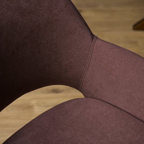 Starfurn Eetkamerstoel Daisy - Paars Stof - Set van 2