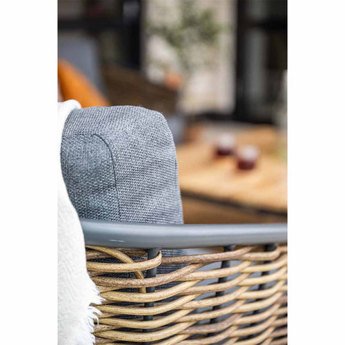 Garden Impressions loungeset San Vito donker grijs - 4-delig