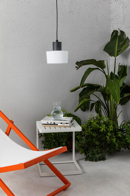 Faro Muffin Buitenplafondlamp donkergrijs 1x E27 IP44