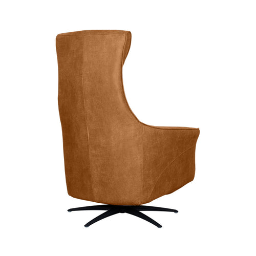 LABEL51 Elektrische Fauteuil Lund - Cognac/Zwart - 74x83x112cm