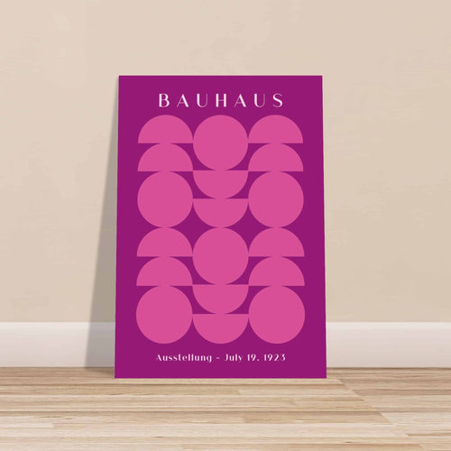 Artfulprints Poster met Lijst Bauhaus - Ausstellung 1923   - 70x100 cm - Paars