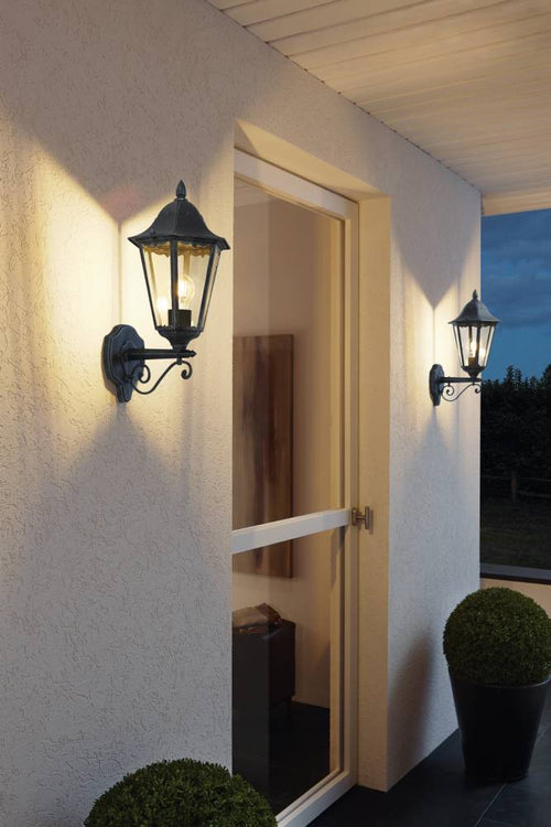 EGLO wandlamp buiten Navedo - e27 - 20 cm - zwart
