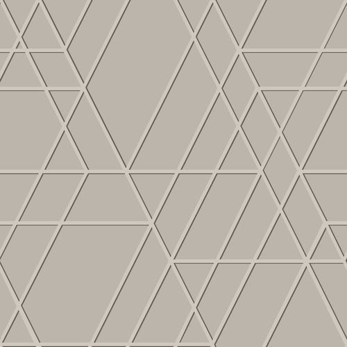 ESTAhome behang grafisch 3D motief taupe - 50 x 900 cm - 139600 - vtwonen shop